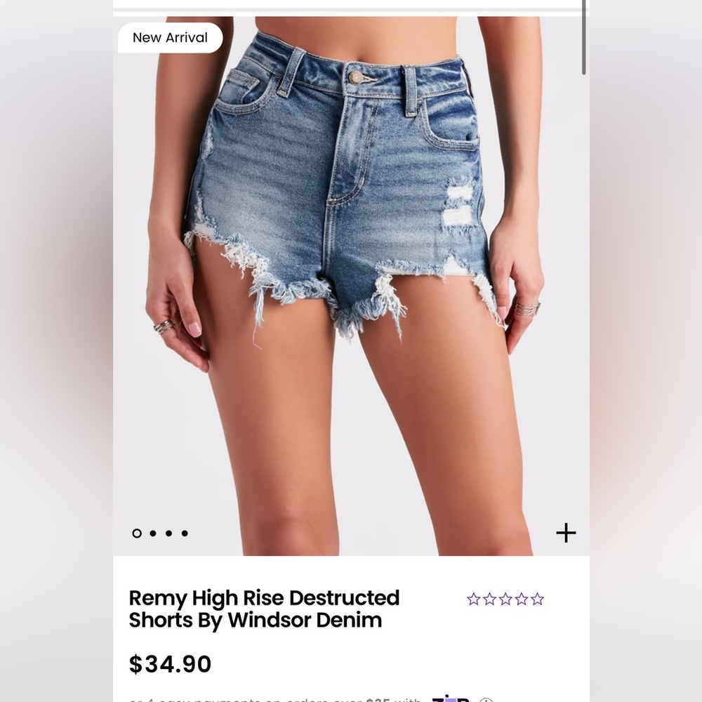 Windsor - high tide denim shorts - XS